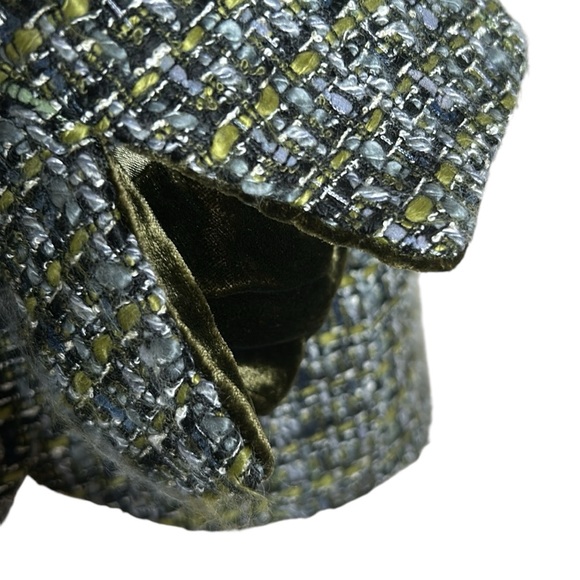 Coldwater Creek Green Tweed Two Button Blazer Size 12 - Picture 5 of 9